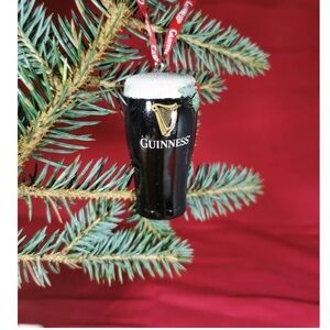 Guinness Black and White Pint Ornament
